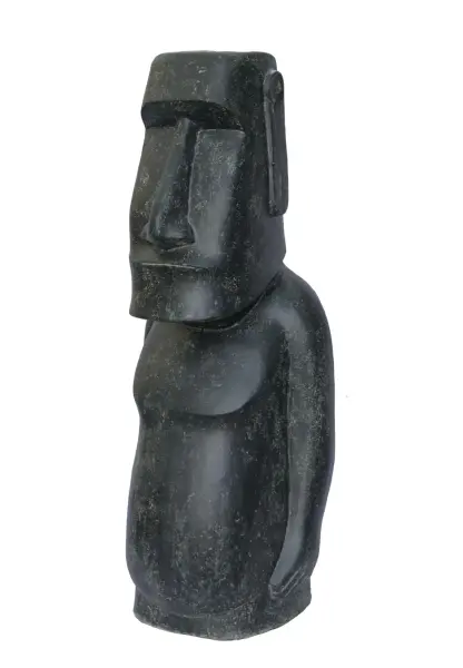 Product image of the product “Moai full body, 127cm Height | Cast stone, handcrafted & coloured ”